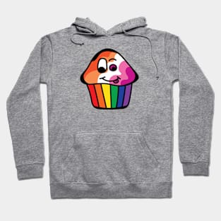 Lesbian Pride Rainbow Cupcake Hoodie